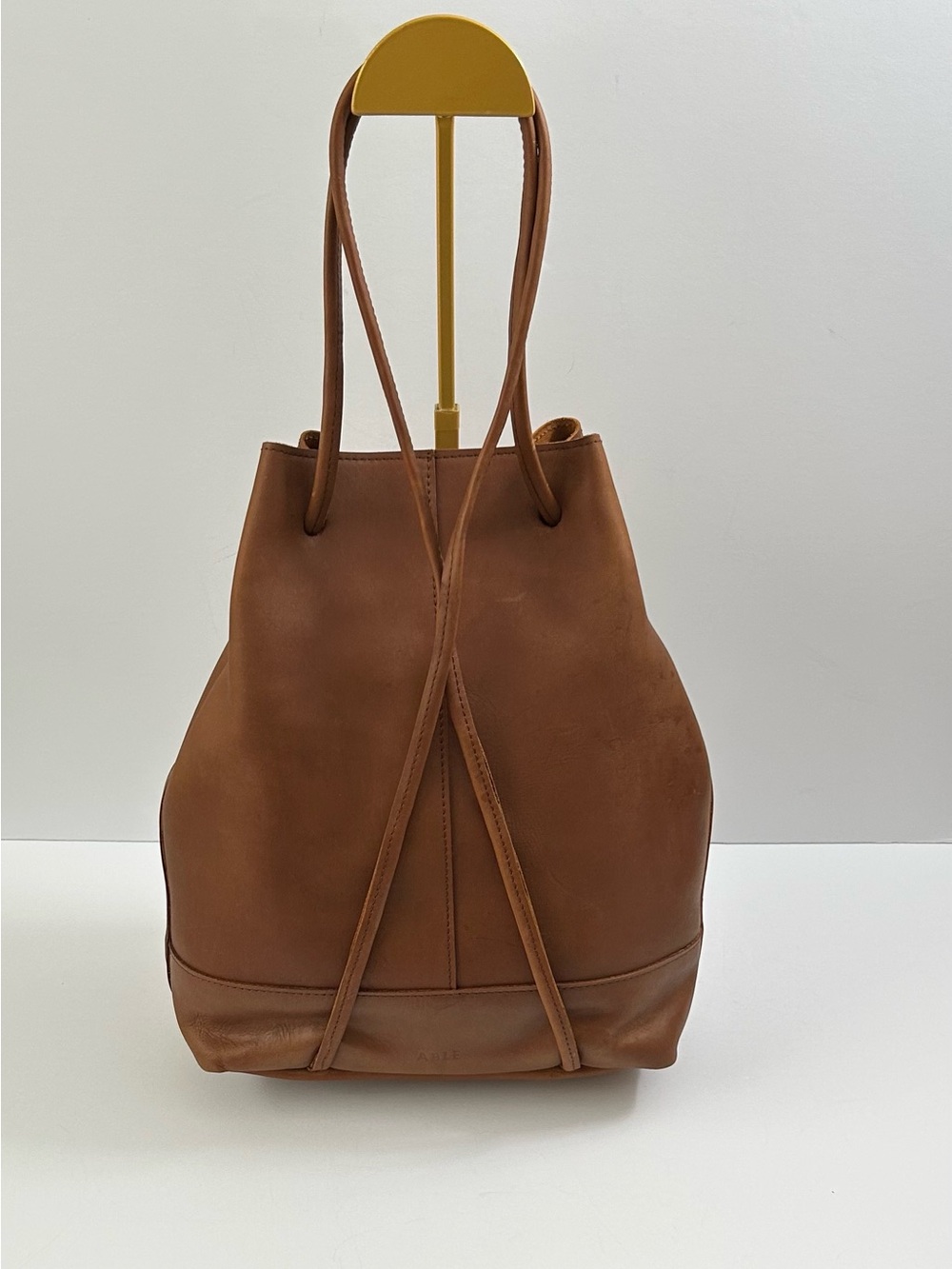 ABLE April Leather convertible backpack bag - Picture 3 of 13